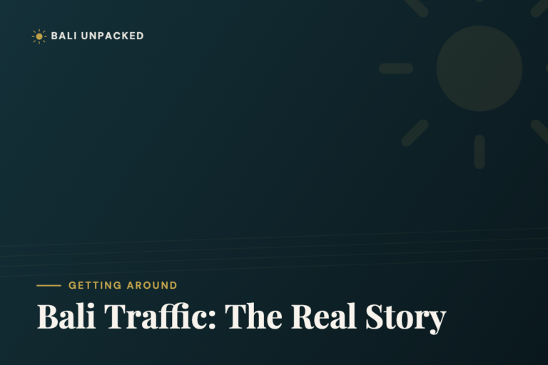 Bali Traffic: The Real Story (and How to Beat It)