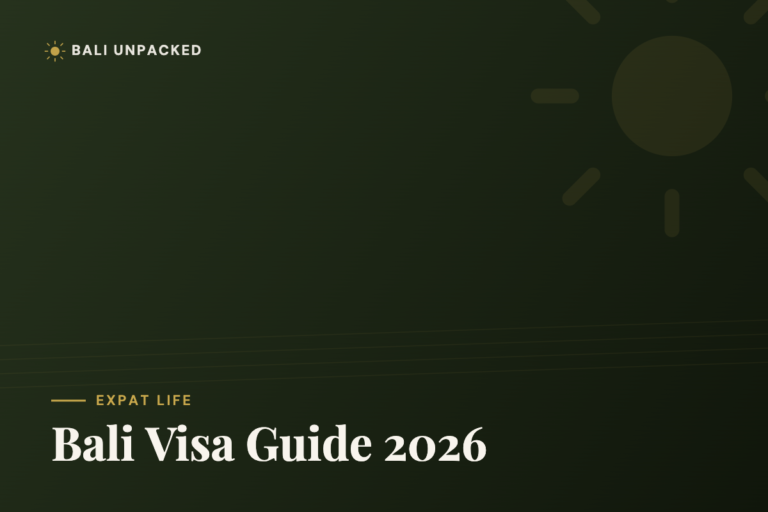 Bali Visa Guide 2026: Tourist Visa, Social Visa & KITAS Explained