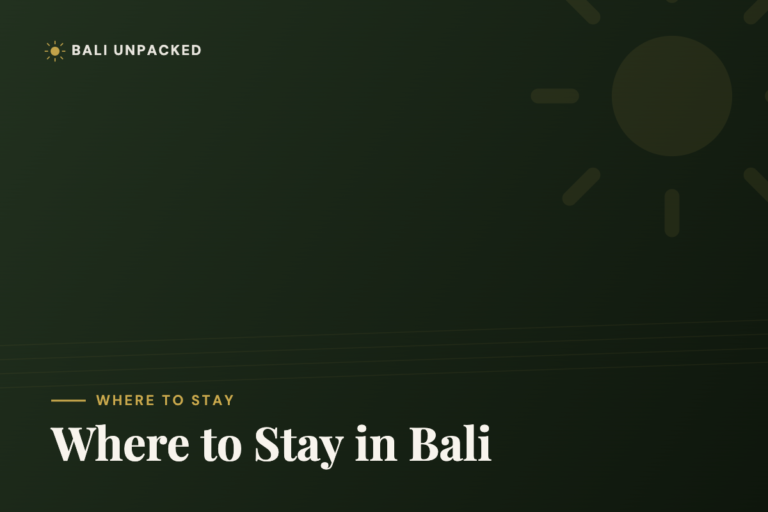 Where to Stay in Bali: Canggu vs Seminyak vs Ubud (2026)