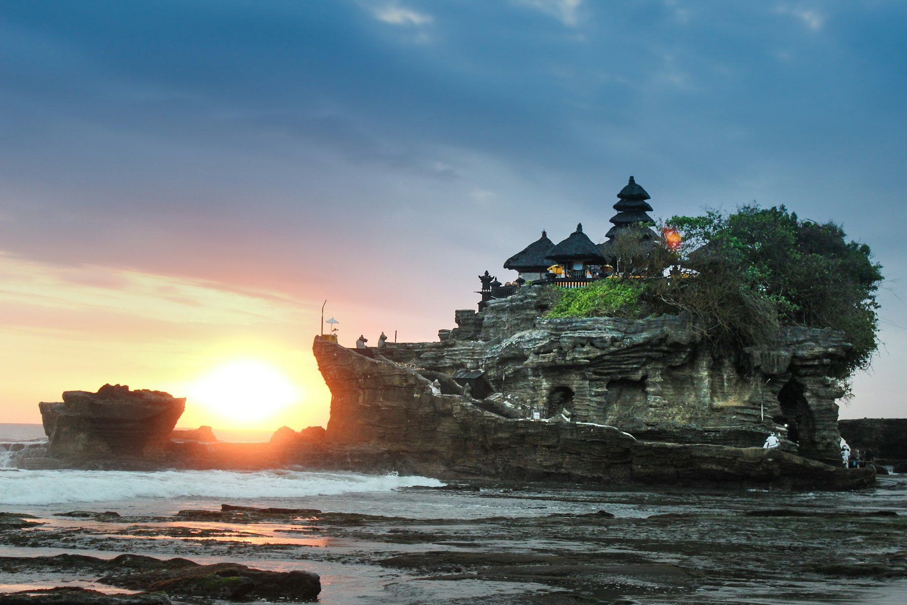 Tanah Lot temple at sunset, Bali